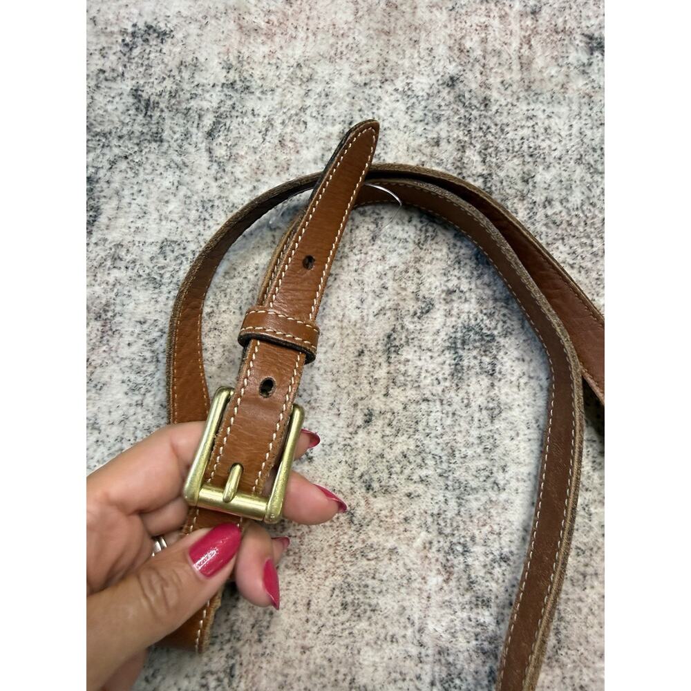 VTG 90’s Coach Cassidy Mini Crossbody Brown Gold Hardware USA Dakota Saddle Rare - Picture 3 of 12